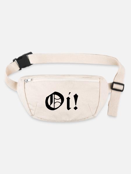 Working Class Skinhead Oi! Antiracist Bootboys My - Stanley/Stella recycled Hip Bag  - natural - Front
