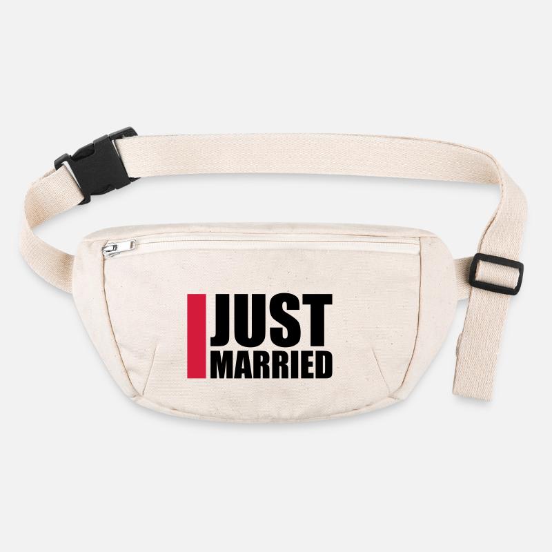 Just Married Logo-Design Sac banane recyclé Stanley/Stella