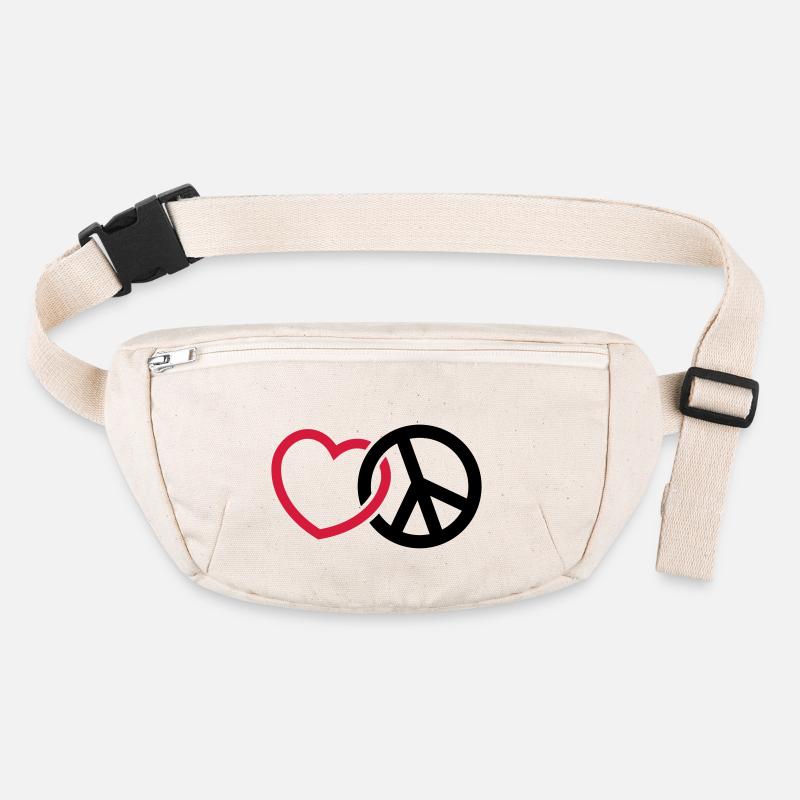 Liebe Frieden Stanley/Stella recycelte Gürteltasche