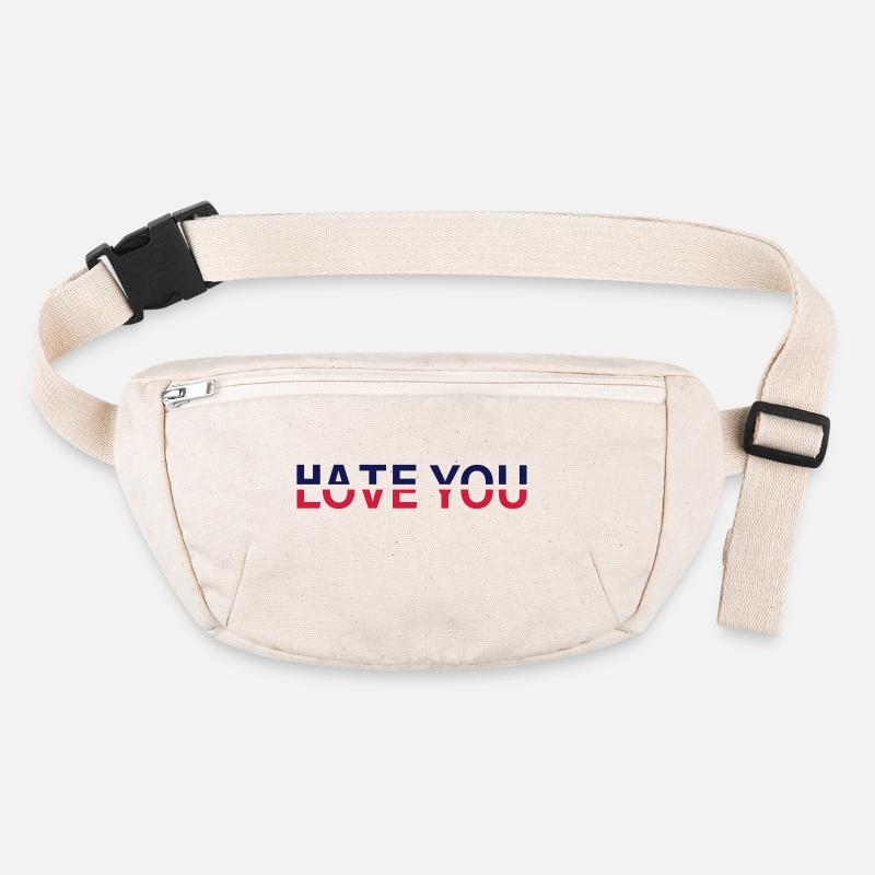 Hate Love You Stanley/Stella recycled Hip Bag 
