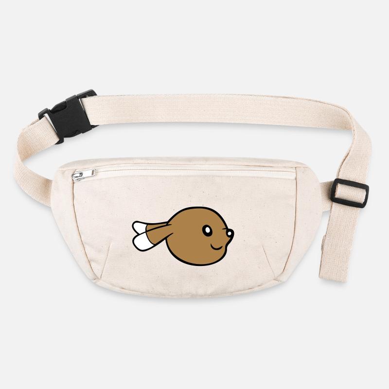 Bunny face peeking sideways profile side view Stanley/Stella recycled Hip Bag 