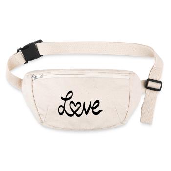amour amour - Sac banane recyclé Stanley/Stella - blanc naturel - Devant