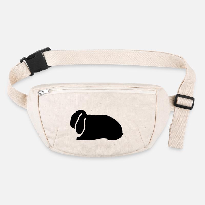 NHD emblem Dwarf Lop rabbit ram Stanley/Stella recycled Hip Bag 