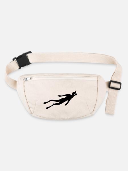 Taucher Gerätetauchen - Stanley/Stella recycelte Gürteltasche - Naturweiß - Vorne