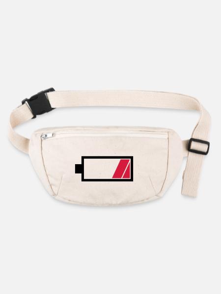 Battery empty - Stanley/Stella recycled Hip Bag  - natural - Front