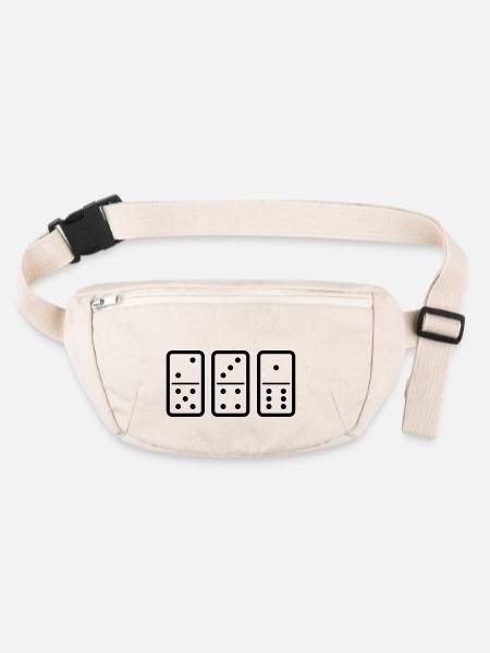 domino - Stanley/Stella recycelte Gürteltasche - Naturweiß - Vorne