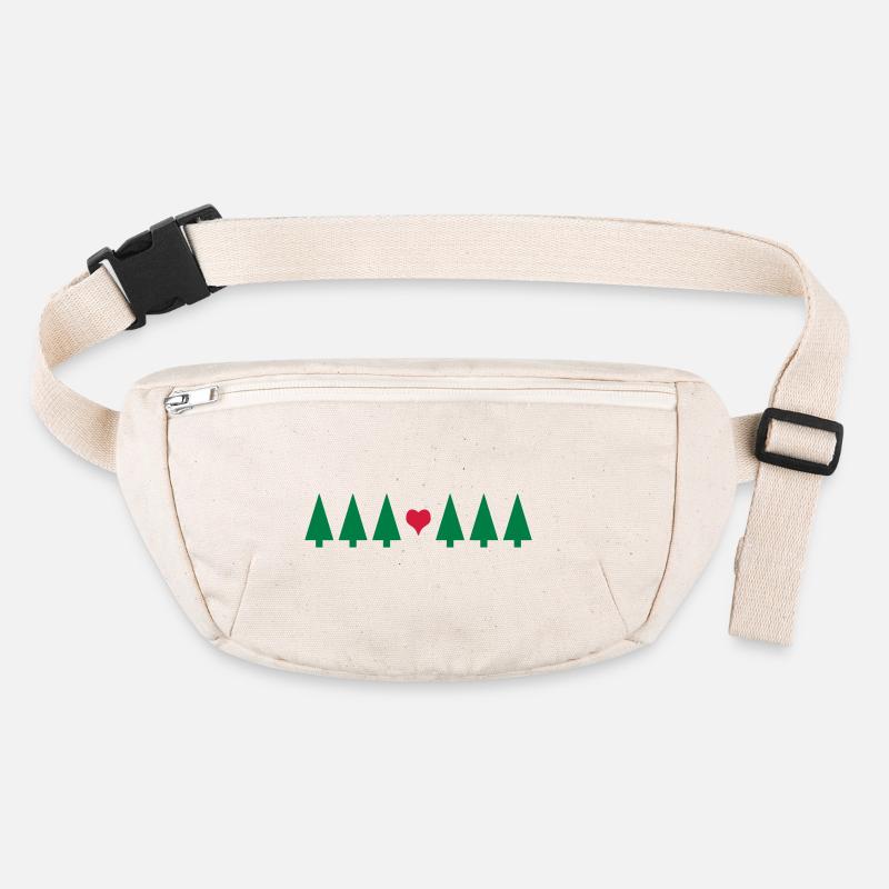 Christmas Tree Heart Stanley/Stella recycled Hip Bag 
