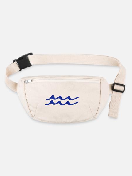 wasser - Stanley/Stella recycelte Gürteltasche - Naturweiß - Vorne