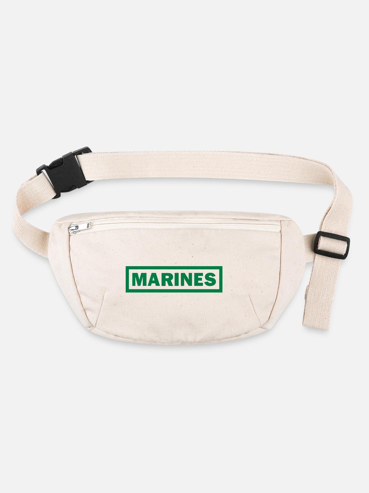 marines_vec_1en - Stanley/Stella recycled Hip Bag - natural - Front