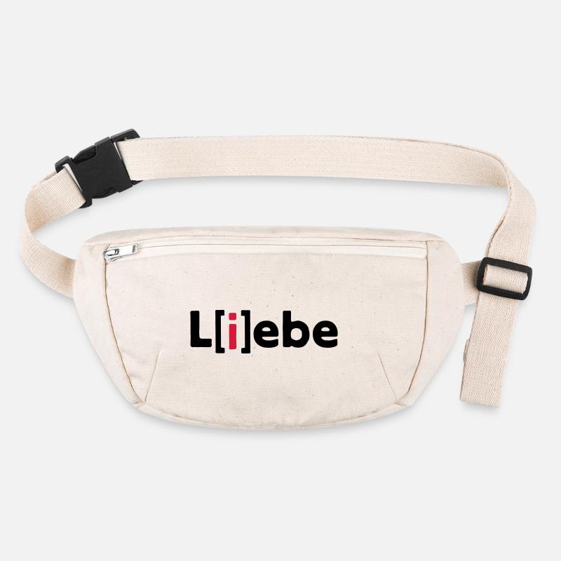 Love L (i) ebe L [i] ebe Love | Cadeau de la Saint-Valentin Sac banane recyclé Stanley/Stella