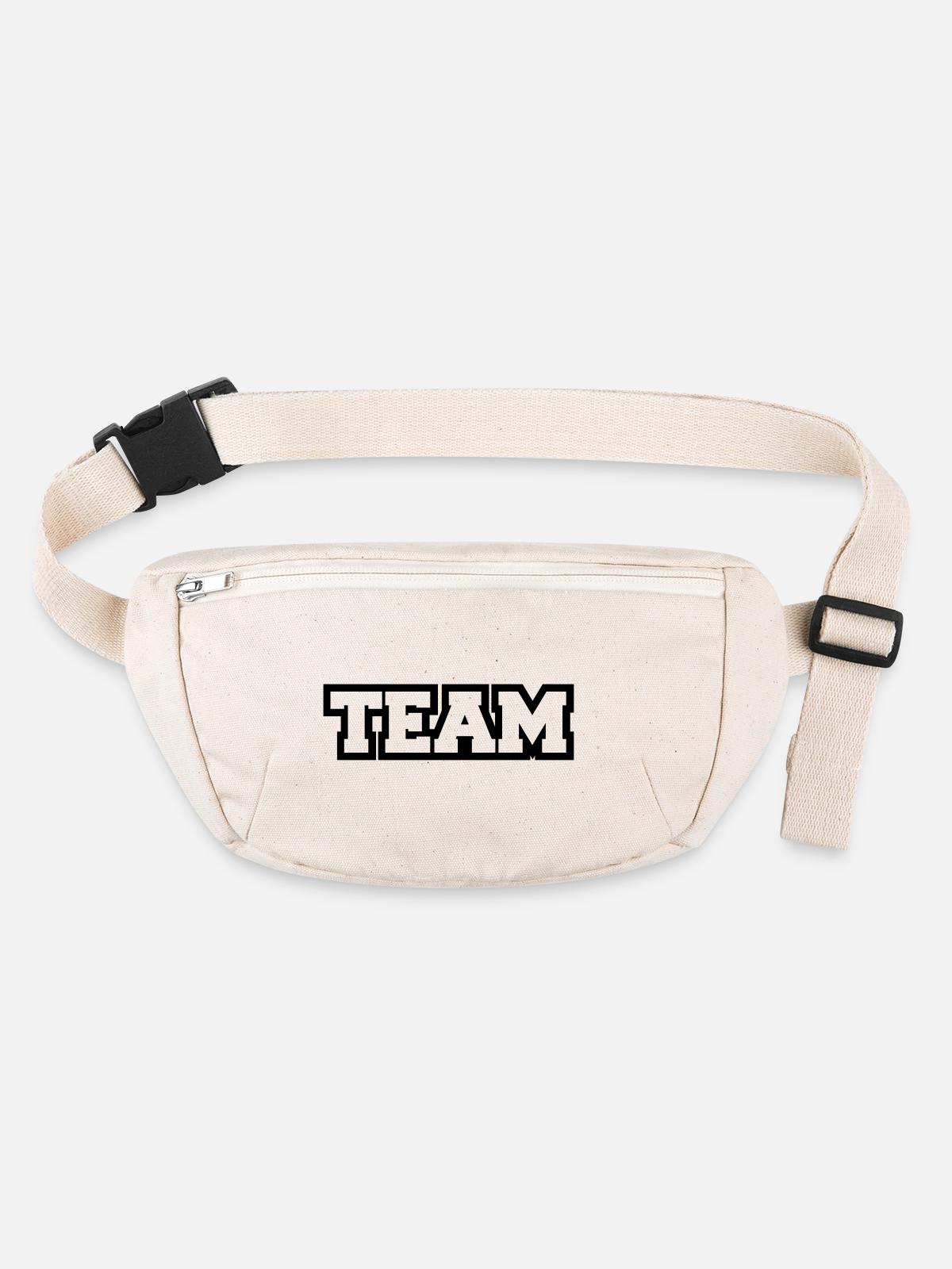 team - Sac banane recyclé Stanley/Stella - blanc naturel - Devant