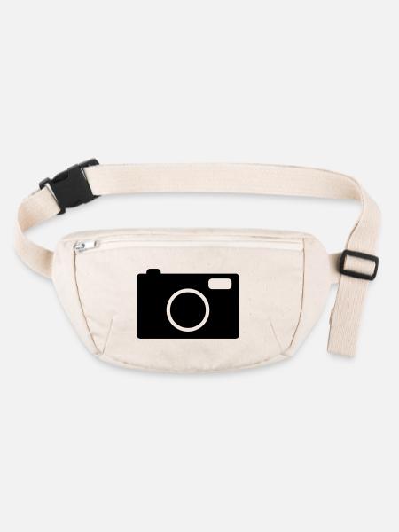 camera - Sac banane recyclé Stanley/Stella - blanc naturel - Devant