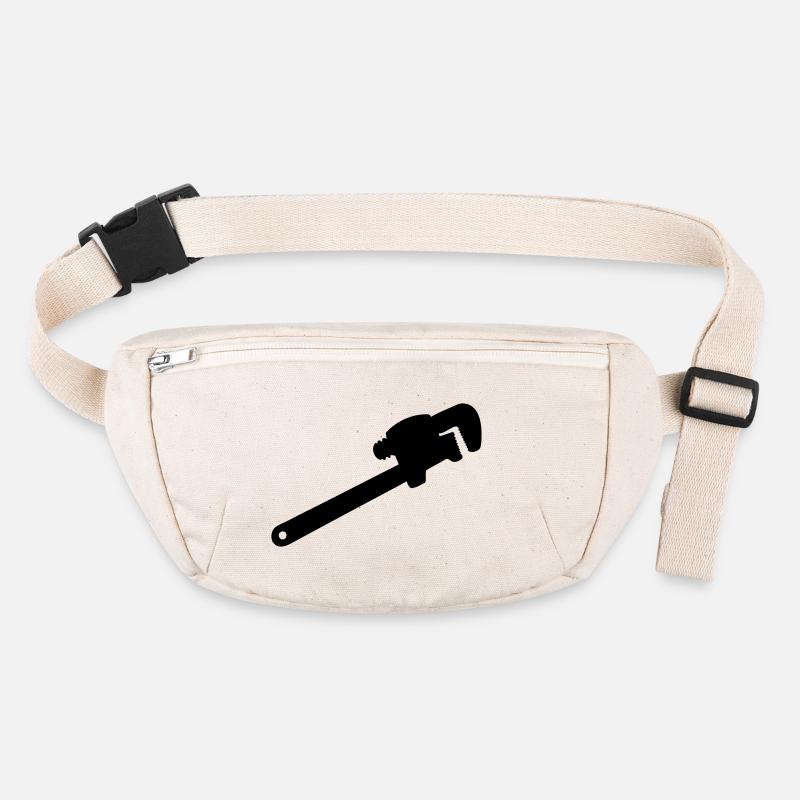 wrench, mechanic tool, plumber Stanley/Stella recycled Hip Bag 