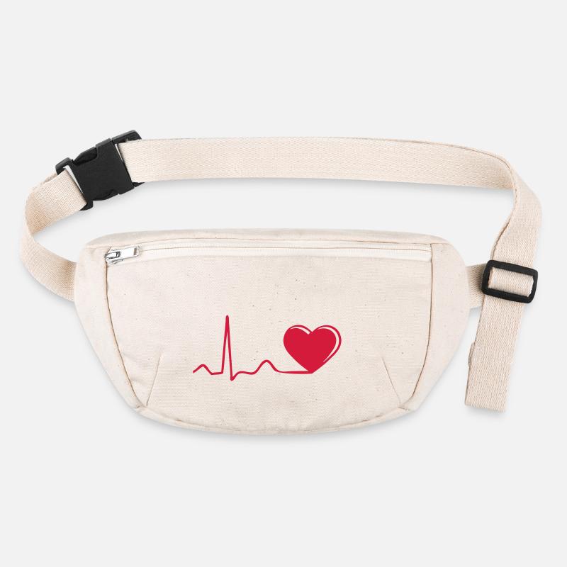 Herzschlag Stanley/Stella recycelte Gürteltasche