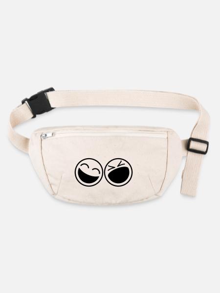 Smileys - Stanley/Stella recycled Hip Bag  - natural - Front