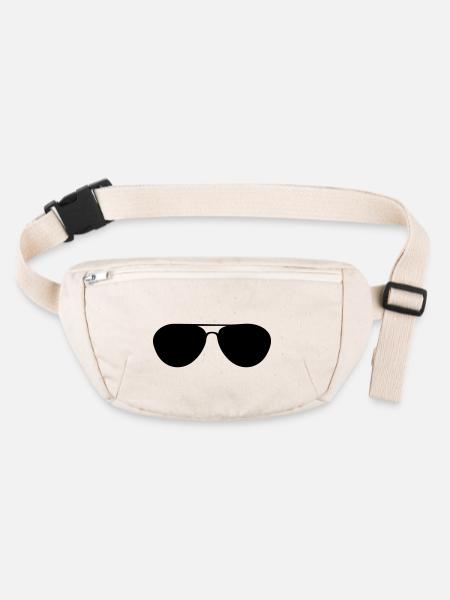 lunettes de soleil - Sac banane recyclé Stanley/Stella - blanc naturel - Devant