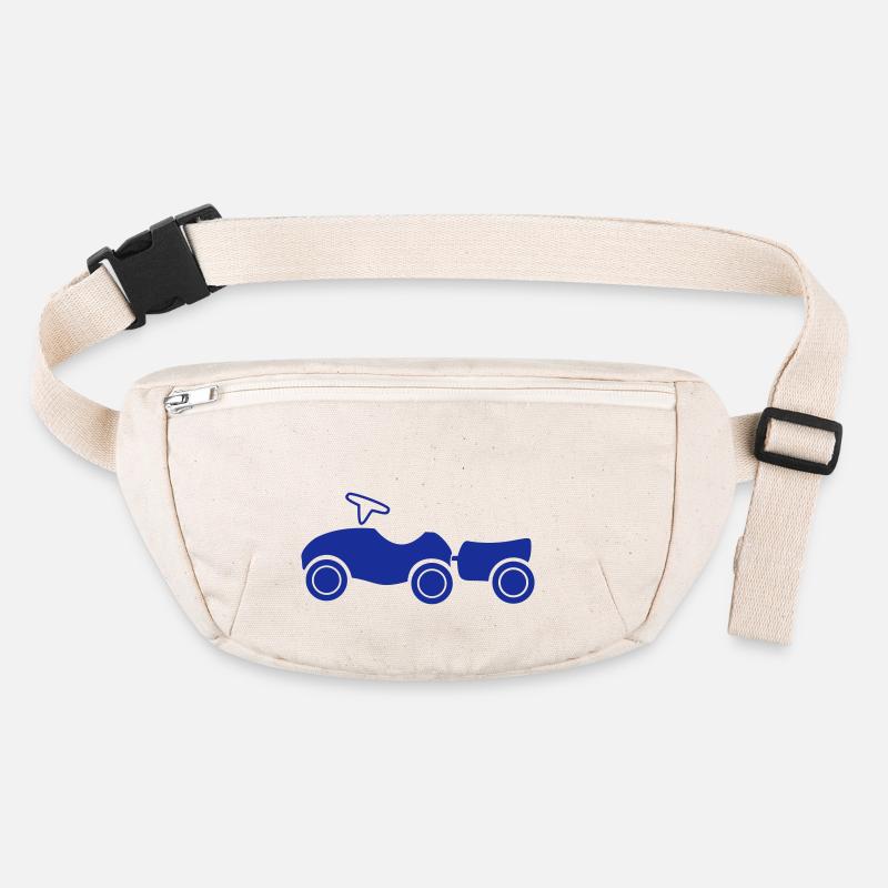 Rutscheauto mit Anhänger Stanley/Stella recycelte Gürteltasche