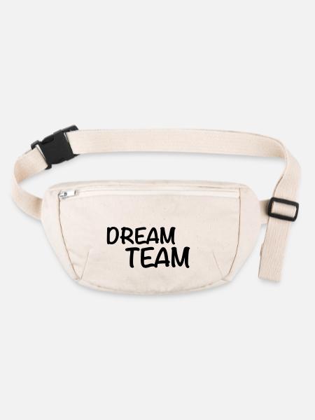 Dream Team - Sac banane recyclé Stanley/Stella - blanc naturel - Devant