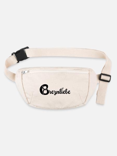 Breznliebe für München! - Stanley/Stella recycelte Gürteltasche - Naturweiß - Vorne