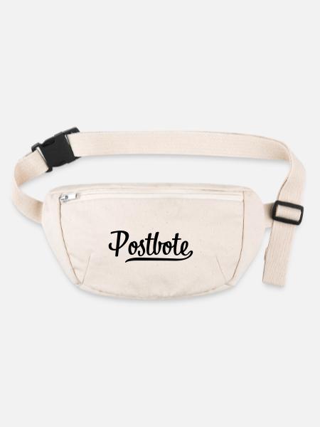 Postbote - Stanley/Stella recycelte Gürteltasche - Naturweiß - Vorne