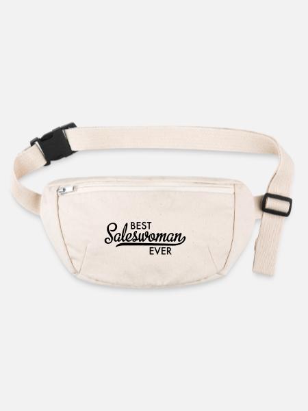 Saleswoman - Stanley/Stella recycled Hip Bag  - natural - Front