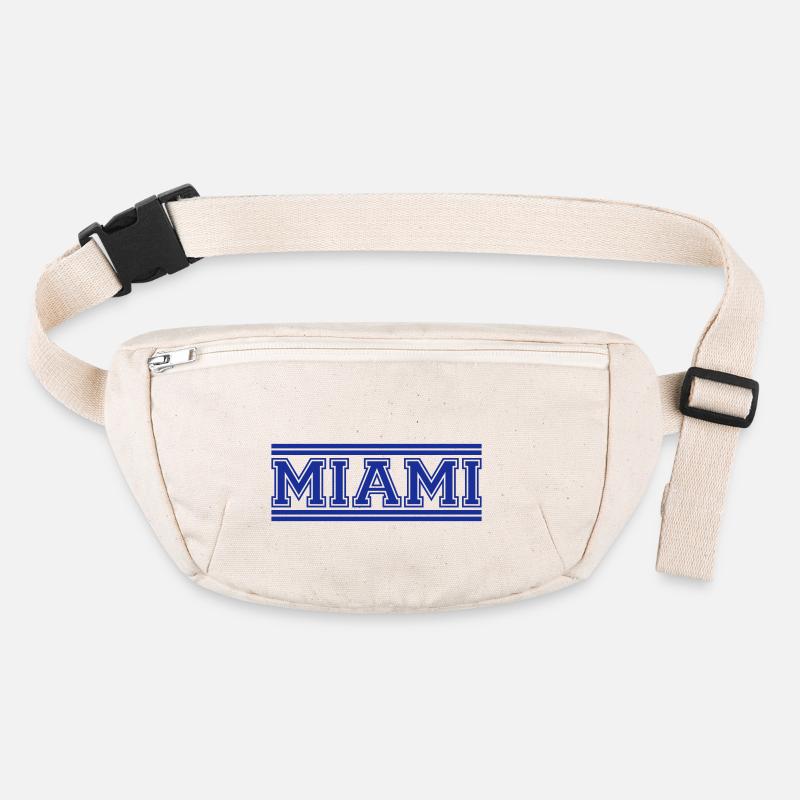 Miami USA Palm Trees Beach Sun America Florida Logo Stanley/Stella recycled Hip Bag 
