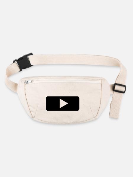 Play - Tasten - Player - Musik - Stanley/Stella recycelte Gürteltasche - Naturweiß - Vorne