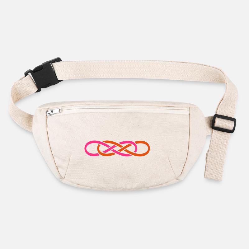 Double infinity symbol Stanley/Stella recycled Hip Bag 