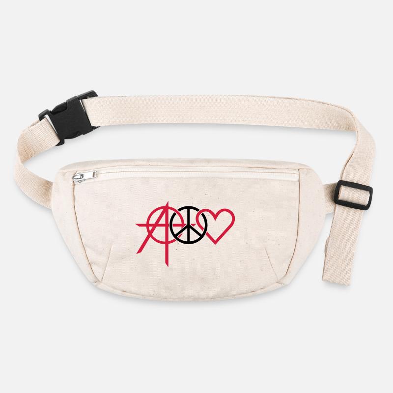 anarchy peace love (2c) Sac banane recyclé Stanley/Stella