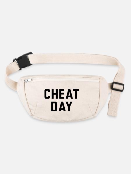 Cheat Day - Stanley/Stella recycled Hip Bag  - natural - Front