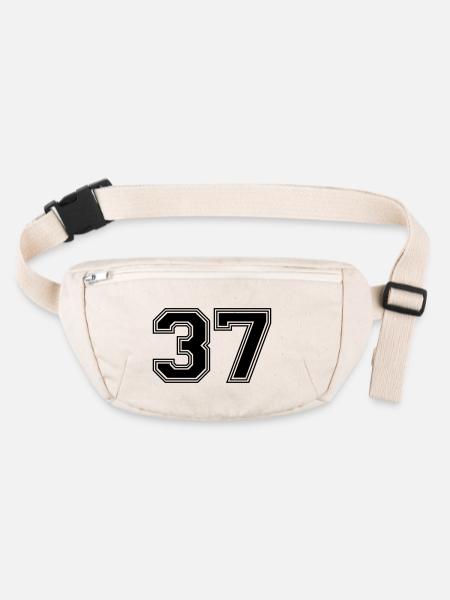37_number_37_(s31) - Stanley/Stella recycled Hip Bag  - natural - Front