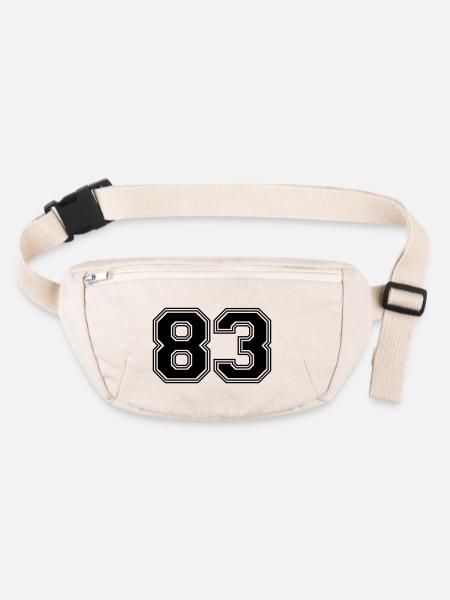 83_number_83_(s31) - Stanley/Stella recycled Hip Bag  - natural - Front