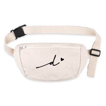 Point (d) Cursive - Stanley/Stella recycled Hip Bag  - natural - Front