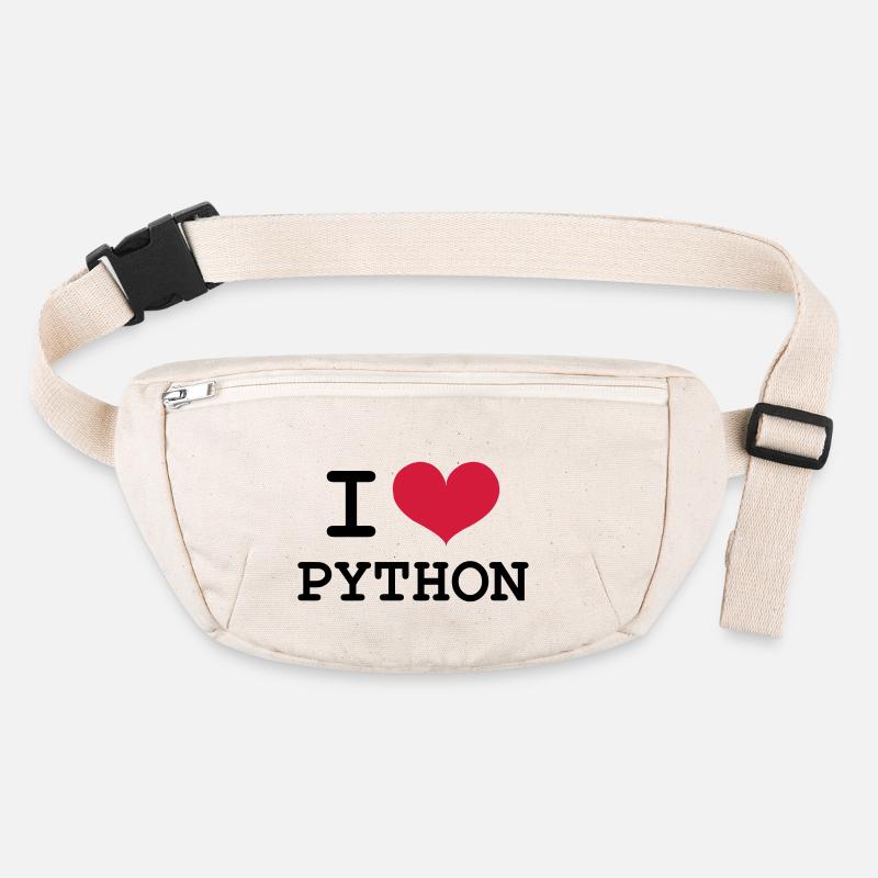 I Love Python Sac banane recyclé Stanley/Stella