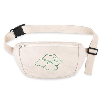 Nuage BOHO au-dessus de la lune - Sac banane recyclé Stanley/Stella - blanc naturel - Devant