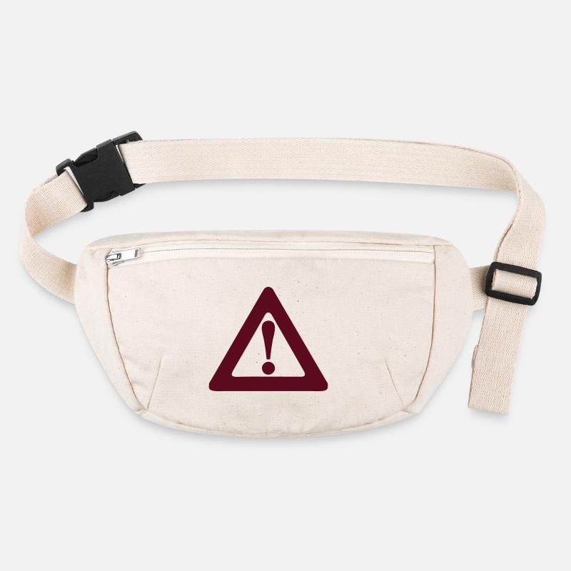 Danger icon exclamation triangle Stanley/Stella recycled Hip Bag 