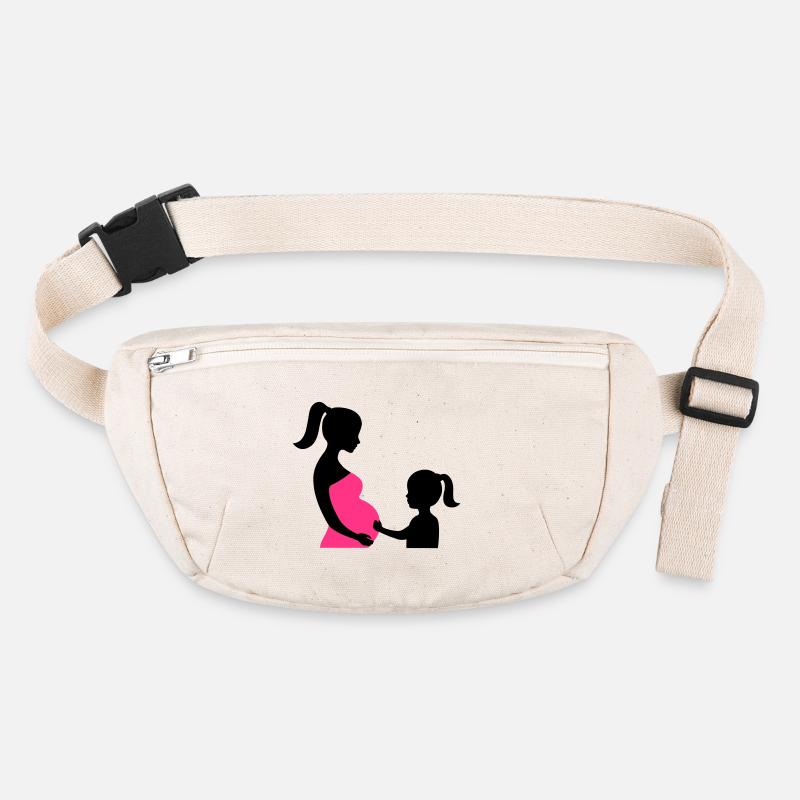 Schwangere mit Tochter Silhouette Stanley/Stella recycelte Gürteltasche