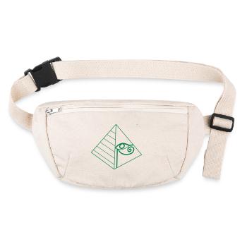 œil pyramidal - Sac banane recyclé Stanley/Stella - blanc naturel - Devant