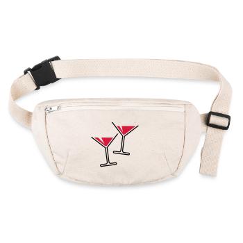 XDesign with double the fun factor in red. - Stanley/Stella recycled Hip Bag  - natural - Front