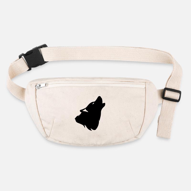 Howling Wolf Silhouette Schatten shadow0 Stanley/Stella recycelte Gürteltasche