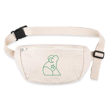 Femme STAR et body lunes - Sac banane recyclé Stanley/Stella - blanc naturel - Devant