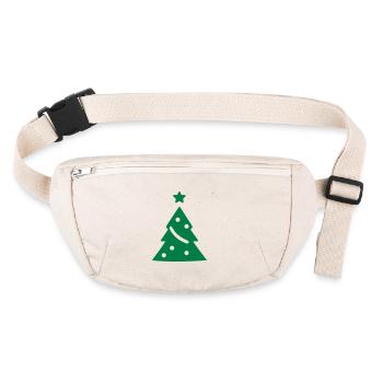 Sapin d’arbre de Noël - Sac banane recyclé Stanley/Stella - blanc naturel - Devant