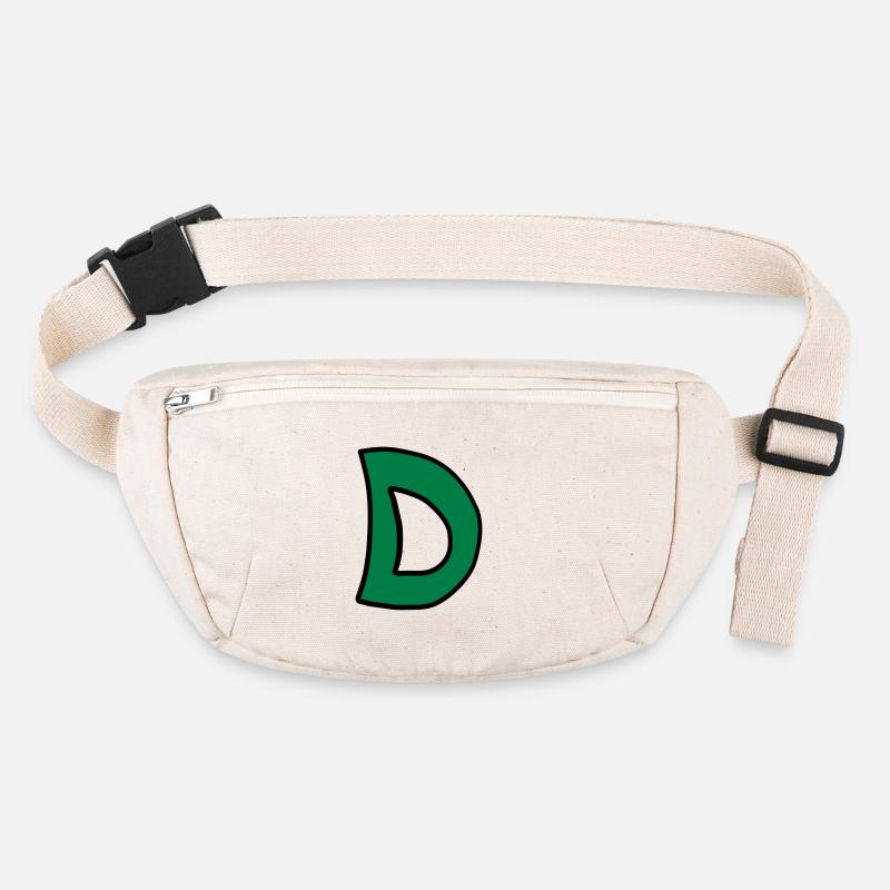 Letter D comic cartoon Stanley/Stella recycled Hip Bag 