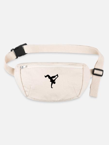 bboy move - Stanley/Stella recycelte Gürteltasche - Naturweiß - Vorne