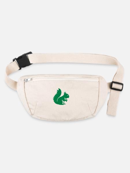 Écureuil Animal - Sac banane recyclé Stanley/Stella - blanc naturel - Devant