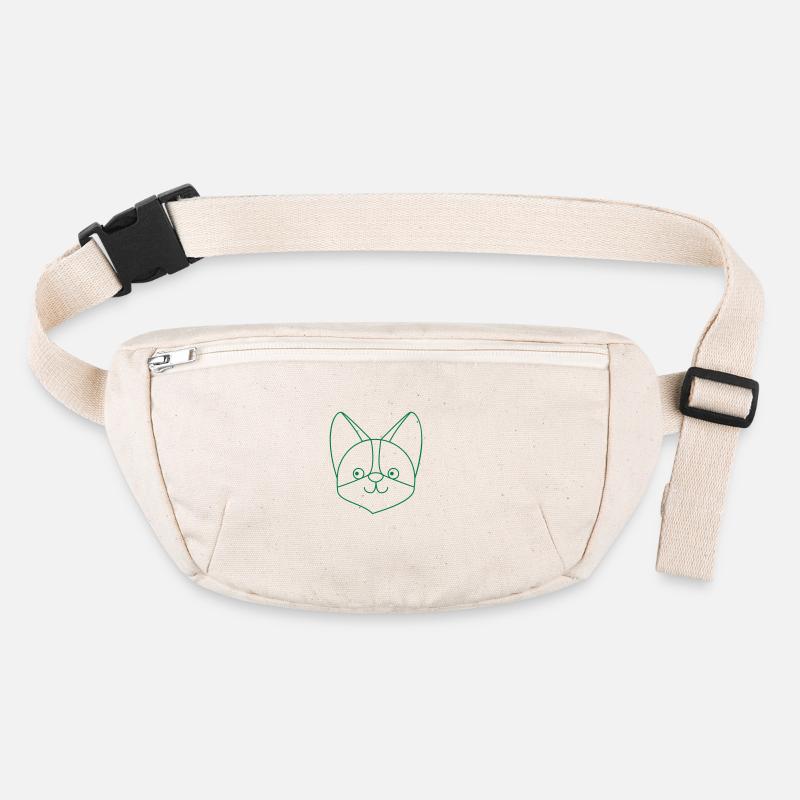 Super cute corgi face Stanley/Stella recycled Hip Bag 