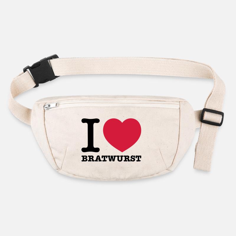 i love bratwurst Stanley/Stella recycelte Gürteltasche
