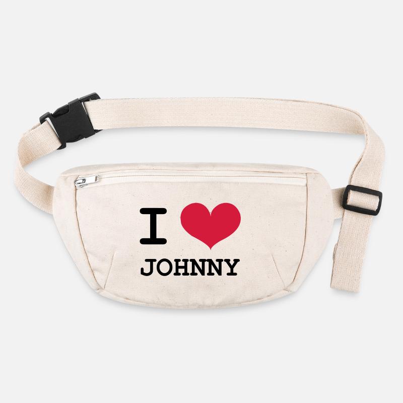 Ich liebe Johnny! Stanley/Stella recycelte Gürteltasche