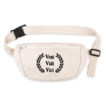 Veni Vidi Vici - Proverbe latin - Sac banane recyclé Stanley/Stella - blanc naturel - Devant