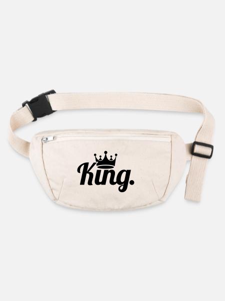 König - Stanley/Stella recycelte Gürteltasche - Naturweiß - Vorne